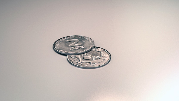 israeli 2 shekels coin 3d model - Israeli 2 Shekels coin by ofirc1